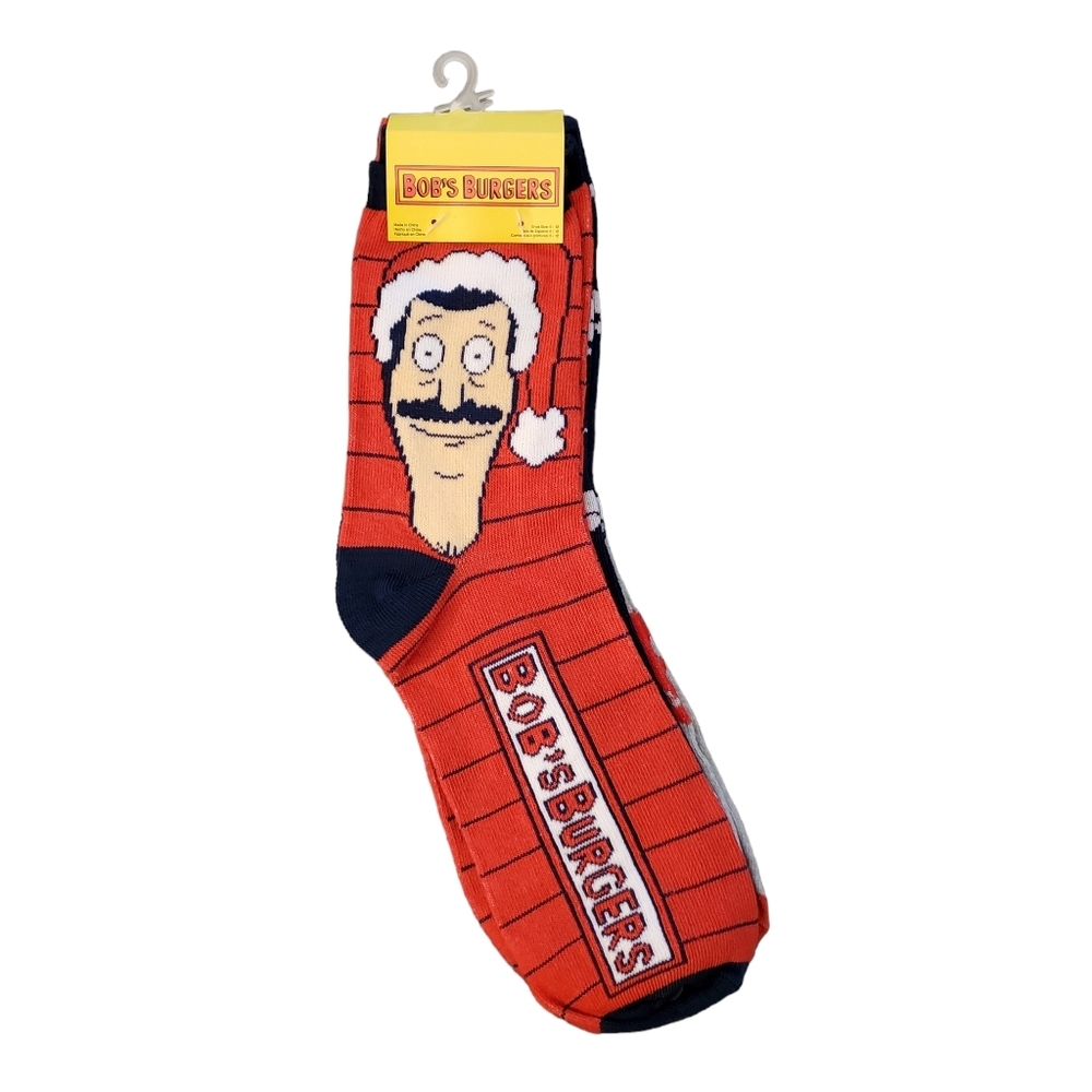 Bob's Burgers Christmas‎ Crew Socks 2 Pairs New